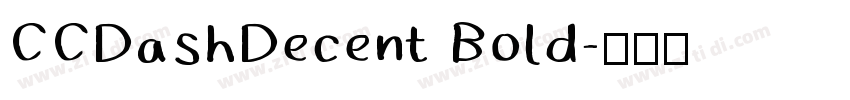 CCDashDecent Bold字体转换